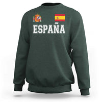 Spain Espana Sweatshirt Vintage Spanish Flag Royal Crest Graphic