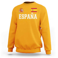 Spain Espana Sweatshirt Vintage Spanish Flag Royal Crest Graphic