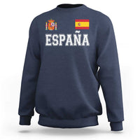 Spain Espana Sweatshirt Vintage Spanish Flag Royal Crest Graphic