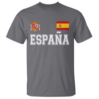 Spain Espana T Shirt Vintage Spanish Flag Royal Crest Graphic