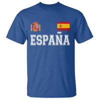 Spain Espana T Shirt Vintage Spanish Flag Royal Crest Graphic