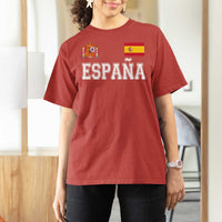 Spain Espana T Shirt For Women Vintage Spanish Flag Royal Crest Graphic