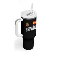 Spain Espana Tumbler With Handle Vintage Spanish Flag Royal Crest Graphic