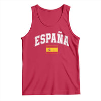 España Vintage Spanish Flag Pride Graphic Tank Top