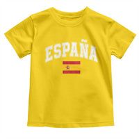 España Vintage Spanish Flag Pride Graphic Toddler T Shirt