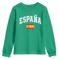 España Vintage Spanish Flag Pride Graphic Youth Sweatshirt