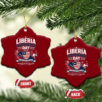 Liberia Independence Day July 26 Patriotic Pride Ceramic Ornament