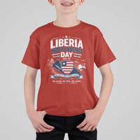 Liberia Independence Day July 26 Patriotic Pride T Shirt For Kid
