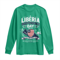 Liberia Independence Day July 26 Patriotic Pride Long Sleeve Shirt