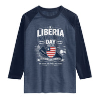 Liberia Independence Day July 26 Patriotic Pride Raglan Shirt