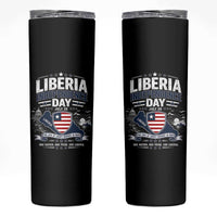 Liberia Independence Day July 26 Patriotic Pride Skinny Tumbler