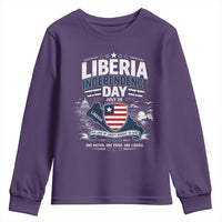 Liberia Independence Day July 26 Patriotic Pride Youth Sweatshirt