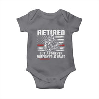 Retired Firefighter Baby Onesie Fireman Pride 911 Rescue Retirement Gift