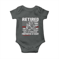 Retired Firefighter Baby Onesie Fireman Pride 911 Rescue Retirement Gift