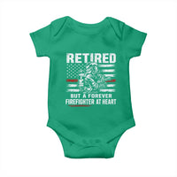Retired Firefighter Baby Onesie Fireman Pride 911 Rescue Retirement Gift