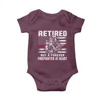Retired Firefighter Baby Onesie Fireman Pride 911 Rescue Retirement Gift
