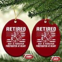 Retired Firefighter Ceramic Ornament Fireman Pride 911 Rescue Retirement Gift
