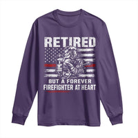 Retired Firefighter Long Sleeve Shirt Fireman Pride 911 Rescue Retirement Gift