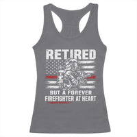 Retired Firefighter Racerback Tank Top Fireman Pride 911 Rescue Retirement Gift