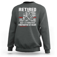 Retired Firefighter Sweatshirt Fireman Pride 911 Rescue Retirement Gift