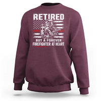 Retired Firefighter Sweatshirt Fireman Pride 911 Rescue Retirement Gift