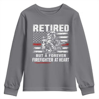 Retired Firefighter Youth Sweatshirt Fireman Pride 911 Rescue Retirement Gift