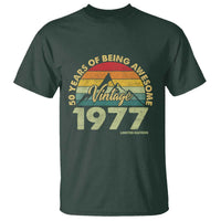 50th Birthday T Shirt Vintage 1977 Limited Edition 50 Year Old Gift