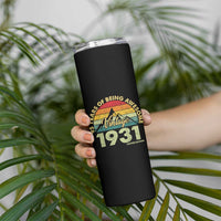 95th Birthday Skinny Tumbler Vintage 1931 Limited Edition 95 Year Old Gift