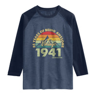 85th Birthday Raglan Shirt Vintage 1941 Limited Edition 85 Year Old Gift