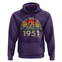 75th Birthday Hoodie Vintage 1951 Limited Edition 75 Year Old Gift
