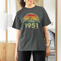 75th Birthday T Shirt For Women Vintage 1951 Limited Edition 75 Year Old Gift
