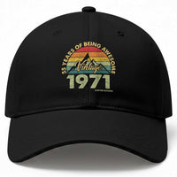 55th Birthday Baseball Cap Vintage 1971 Limited Edition 55 Year Old Gift