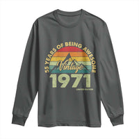 55th Birthday Long Sleeve Shirt Vintage 1971 Limited Edition 55 Year Old Gift