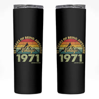 55th Birthday Skinny Tumbler Vintage 1971 Limited Edition 55 Year Old Gift