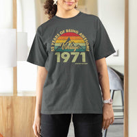55th Birthday T Shirt For Women Vintage 1971 Limited Edition 55 Year Old Gift