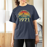 55th Birthday T Shirt For Women Vintage 1971 Limited Edition 55 Year Old Gift