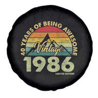 40th Birthday Spare Tire Cover Vintage 1986 Limited Edition 40 Year Old Gift