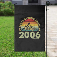 20th Birthday Garden Flag Vintage 2006 Limited Edition 20 Year Old Gift