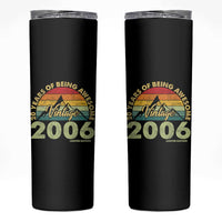20th Birthday Skinny Tumbler Vintage 2006 Limited Edition 20 Year Old Gift