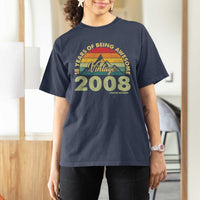 18th Birthday T Shirt For Women Vintage 2008 Limited Edition 18 Year Old Gift
