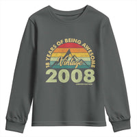 18th Birthday Youth Sweatshirt Vintage 2008 Limited Edition 18 Year Old Gift