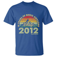 14th Birthday T Shirt Vintage 2012 Limited Edition 14 Year Old Gift