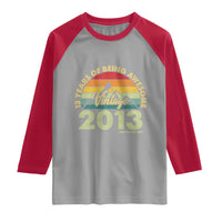 13th Birthday Raglan Shirt Vintage 2013 Limited Edition 13 Year Old Gift