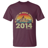 12th Birthday T Shirt Vintage 2014 Limited Edition 12 Year Old Gift