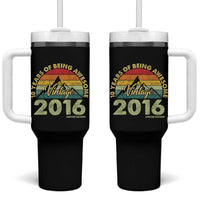 10th Birthday Tumbler With Handle Vintage 2016 Limited Edition 10 Year Old Bday Gift