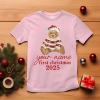 Personalised My First Christmas T Shirt Custom Name Newborn Baby 1st Xmas - Wonder Print Shop