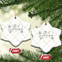 Sorry Santa I Drank The Milk Ceramic Ornament Newborn Baby First Xmas - Wonder Print Shop