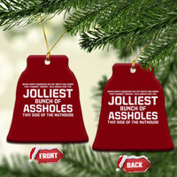 Funny Christmas Ceramic Ornament Jolliest Bunch of A-Holes Xmas Vacation - Wonder Print Shop