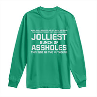 Funny Christmas Long Sleeve Shirt Jolliest Bunch of A-Holes Xmas Vacation - Wonder Print Shop
