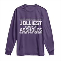 Funny Christmas Long Sleeve Shirt Jolliest Bunch of A-Holes Xmas Vacation - Wonder Print Shop